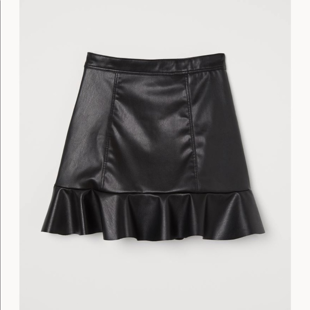 Faux leather mini skirt from HM